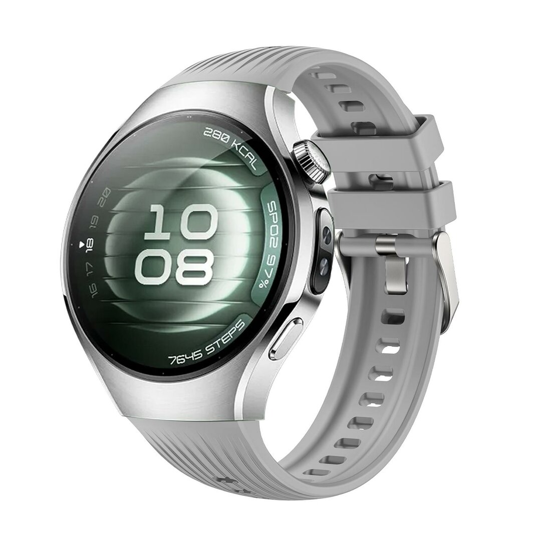 Silikonarmband 'True Fit' - Grau - Huawei Watch 5 - 46mm