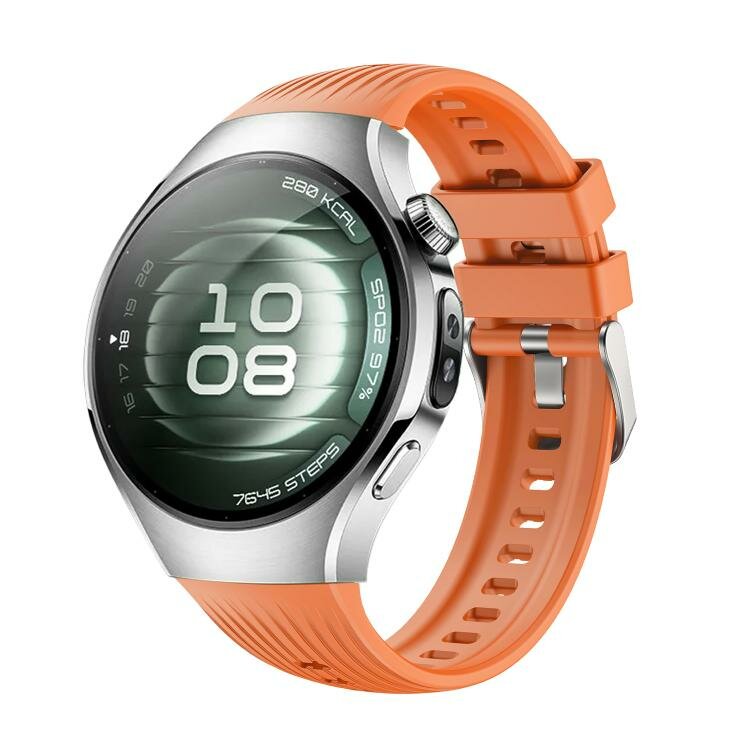 Silikonarmband 'True Fit' - Orange - Huawei Watch 5 - 46mm