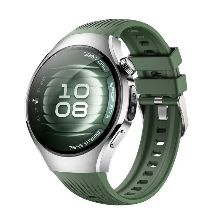 Silikonarmband 'True Fit' - Dunkelgr&uuml;n - Huawei Watch 5 - 46mm