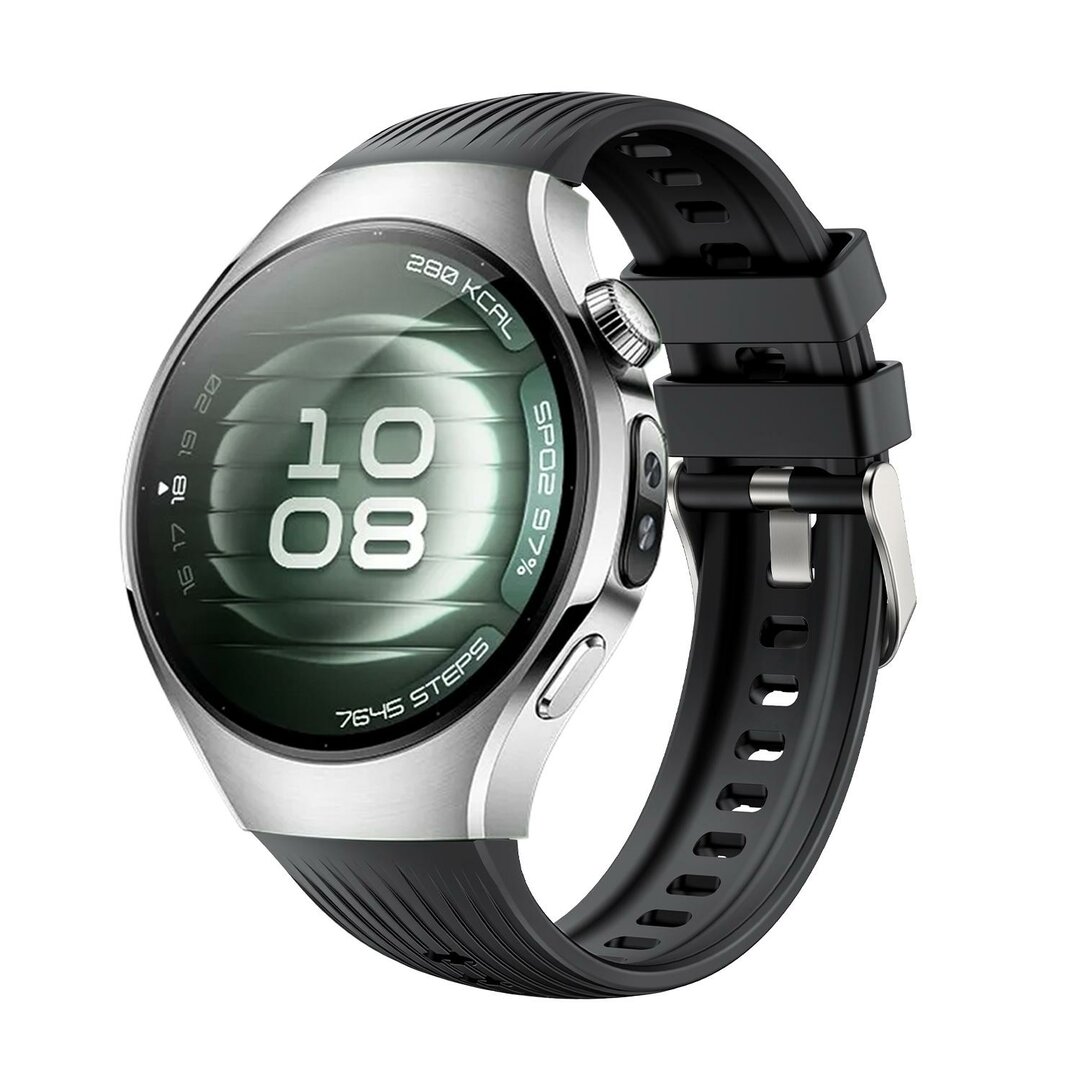 Silikonarmband 'True Fit' - Schwarz - Huawei Watch 5 - 46mm