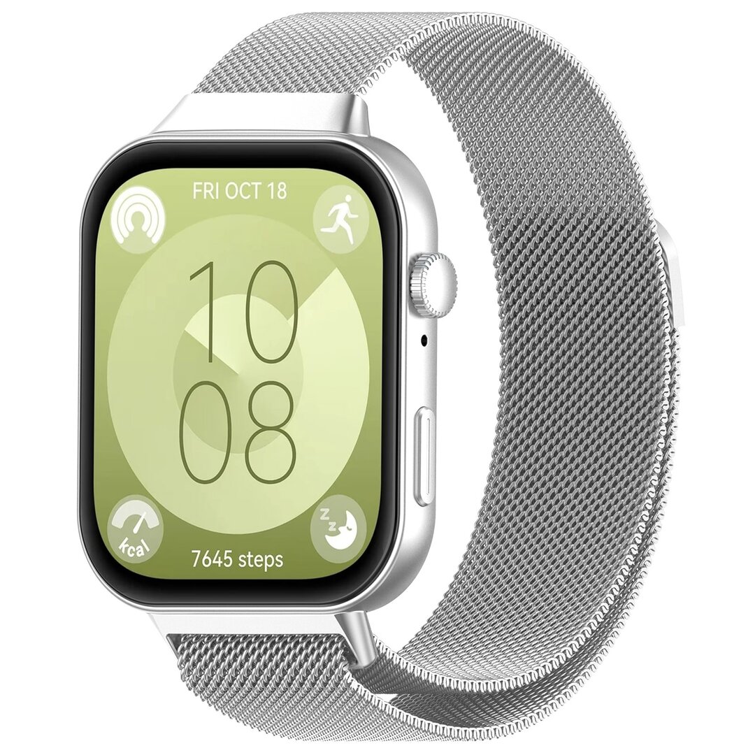 Milanaise Armband - Silber - Huawei Watch Fit 3 / Fit 4