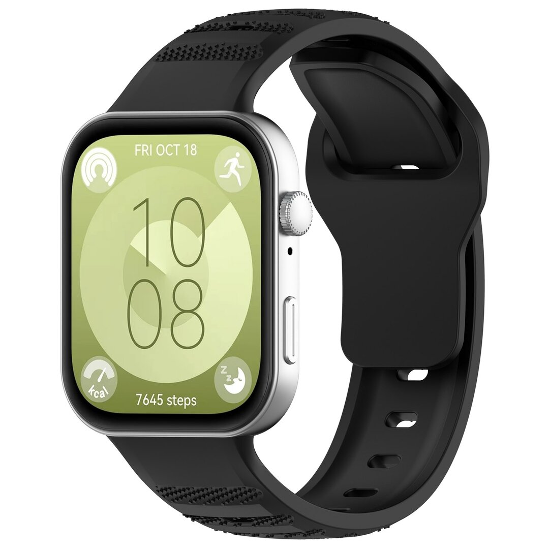 Silikon Outdoor-Band - Schwarz - Huawei Watch Fit 3 / Fit 4