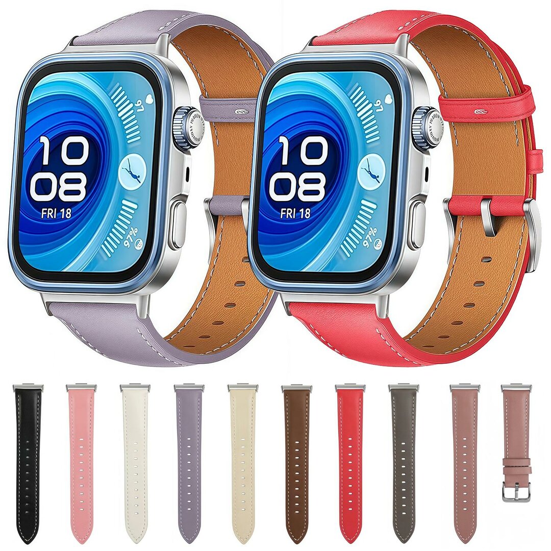 Lederarmband - Wei&szlig; - Huawei Watch Fit 5 / 4 / 3