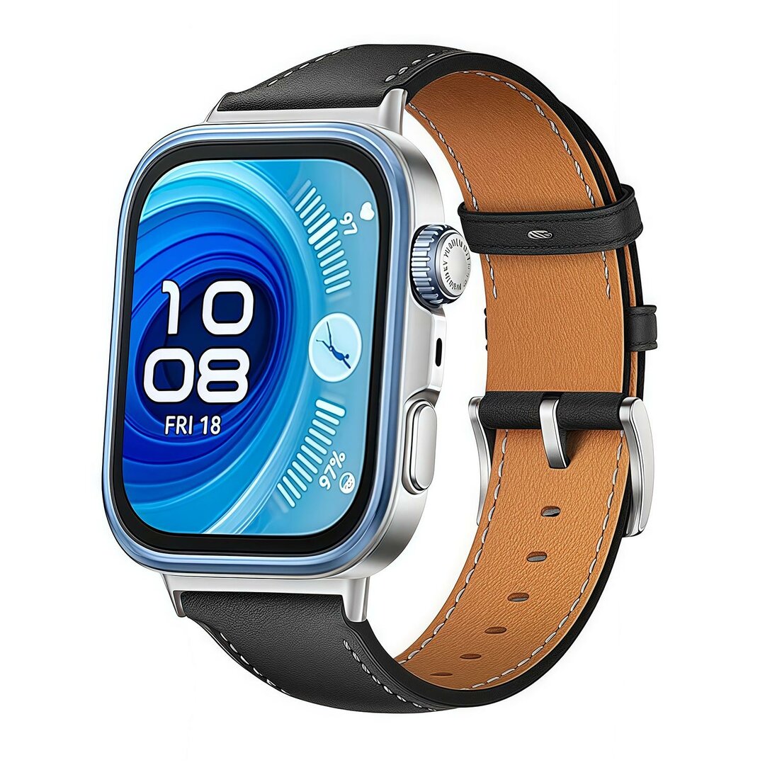 Lederarmband - Schwarz - Huawei Watch Fit 5 / 4 / 3
