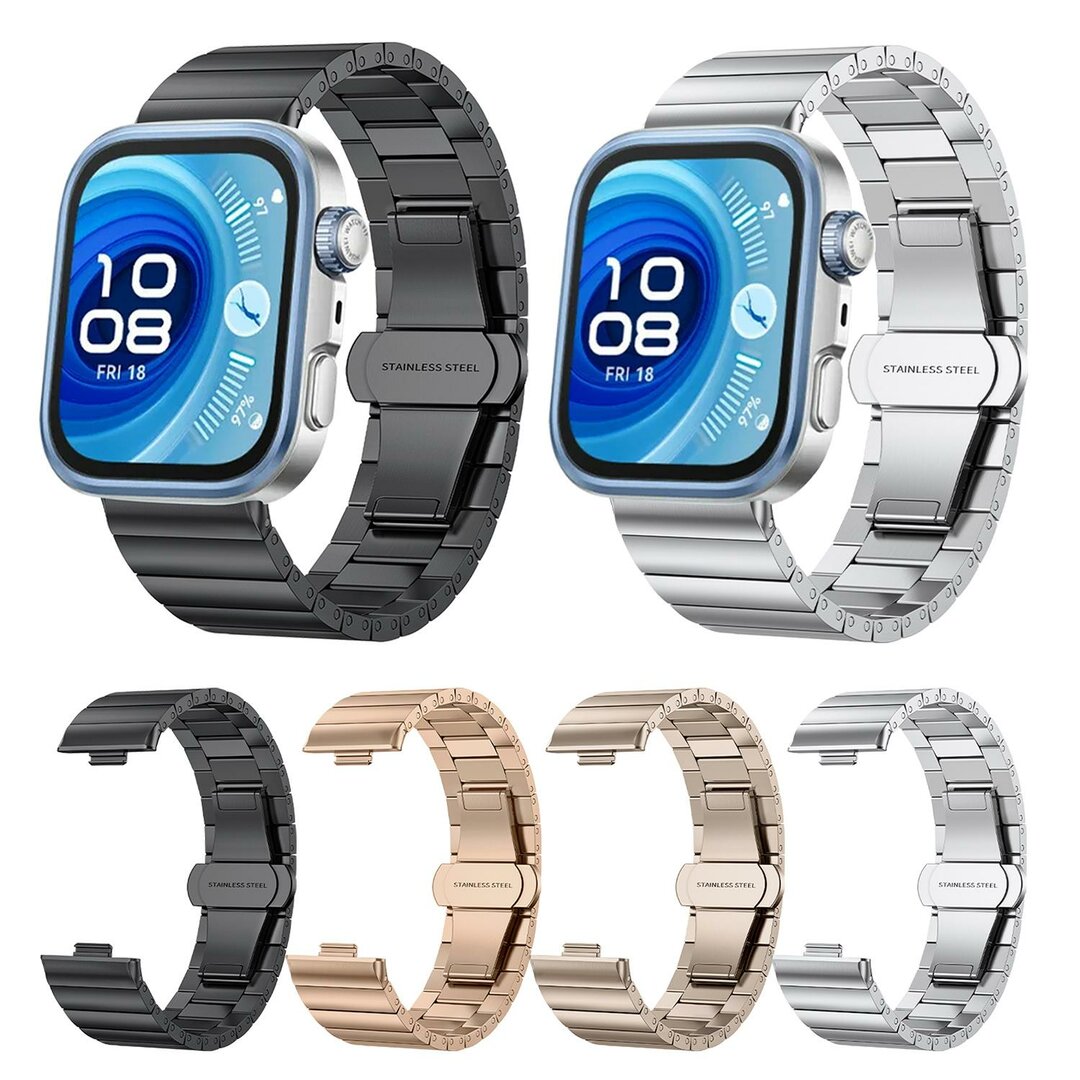 Edles Edelstahl-Gliederarmband - Gold - Huawei Watch Fit 5 / 4 / 3