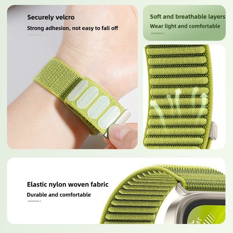 Geripptes Nylonarmband - Denimblau - Huawei Watch Fit 5 / 4 / 3