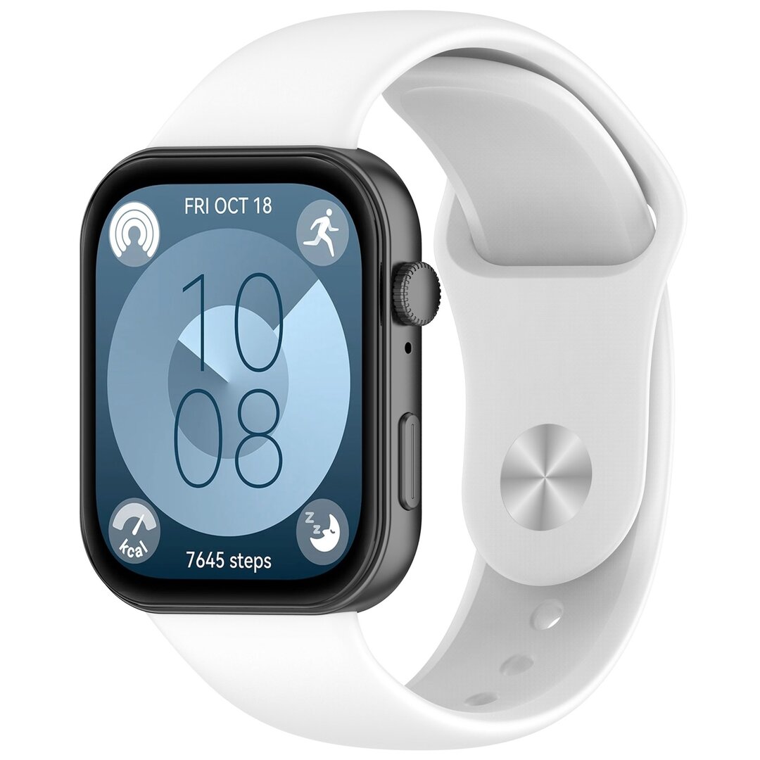 Silikon-Sportband - Wei&szlig; - Huawei Watch Fit 3 / Fit 4