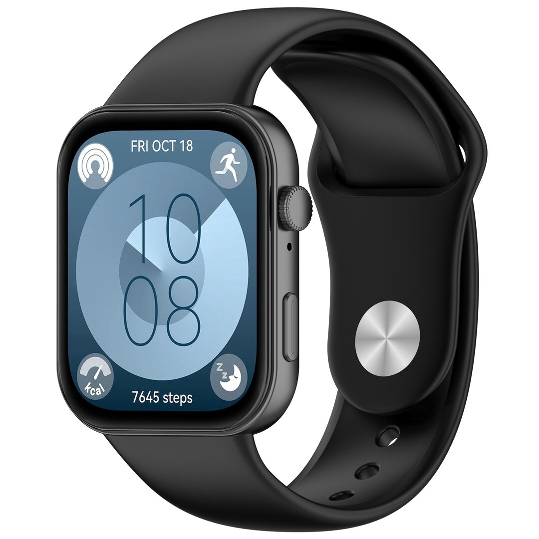 Silikon-Sportband - Schwarz - Huawei Watch Fit 3 / Fit 4