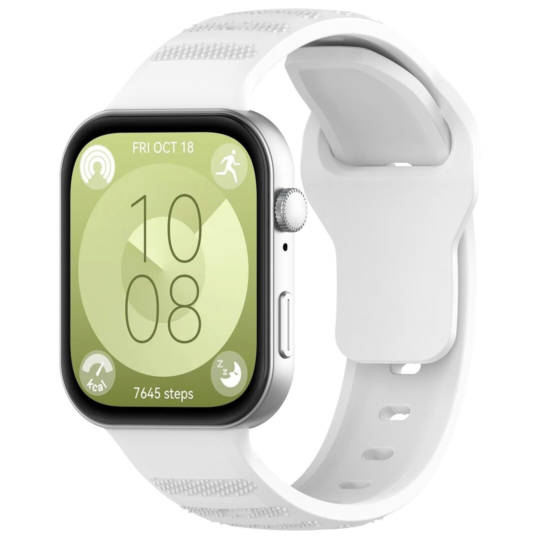 Silikon Outdoor-Band - Wei&szlig; - Huawei Watch Fit 3 / Fit 4