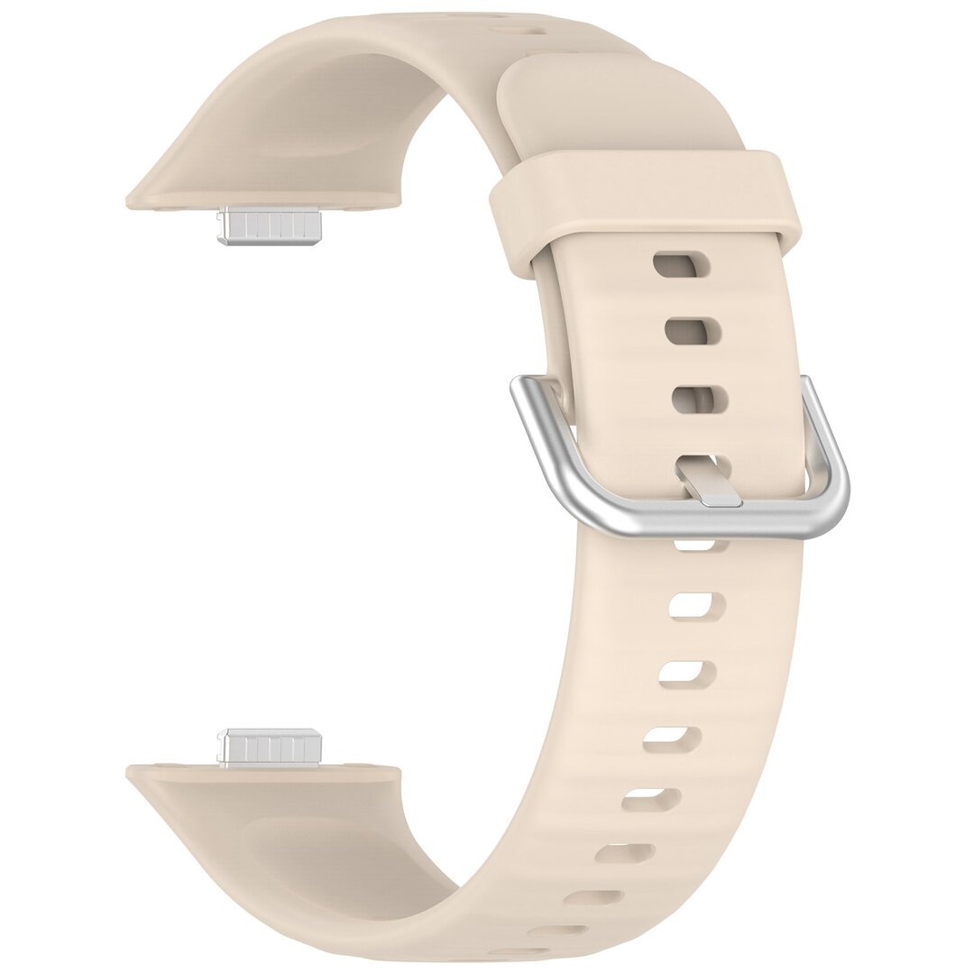 Silikonband mit Dornschlie&szlig;e - Beige - Huawei Watch Fit 3 / Fit 4