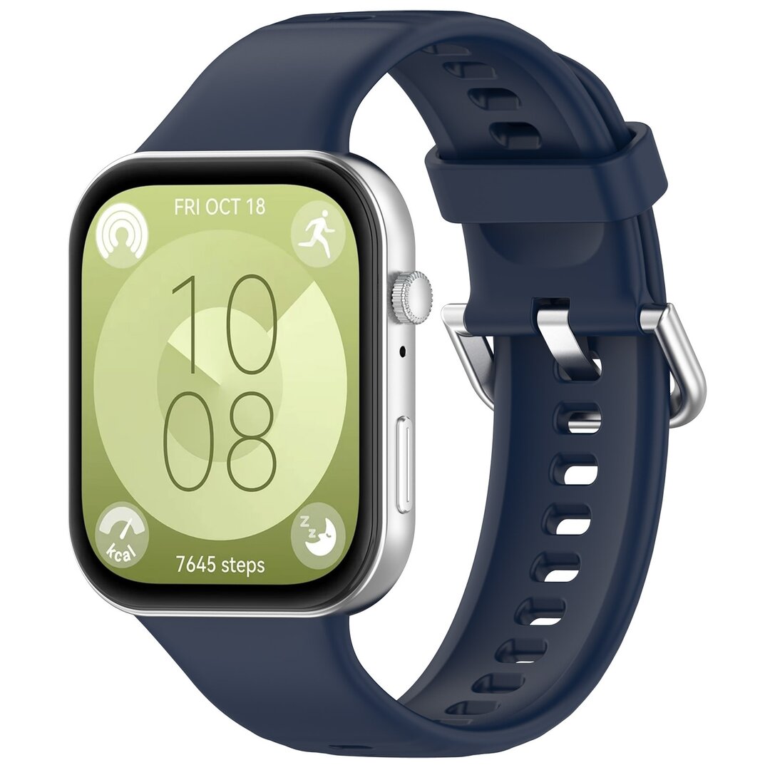 Silikonband mit Dornschlie&szlig;e - Dunkelblau - Huawei Watch Fit 3 / Fit 4