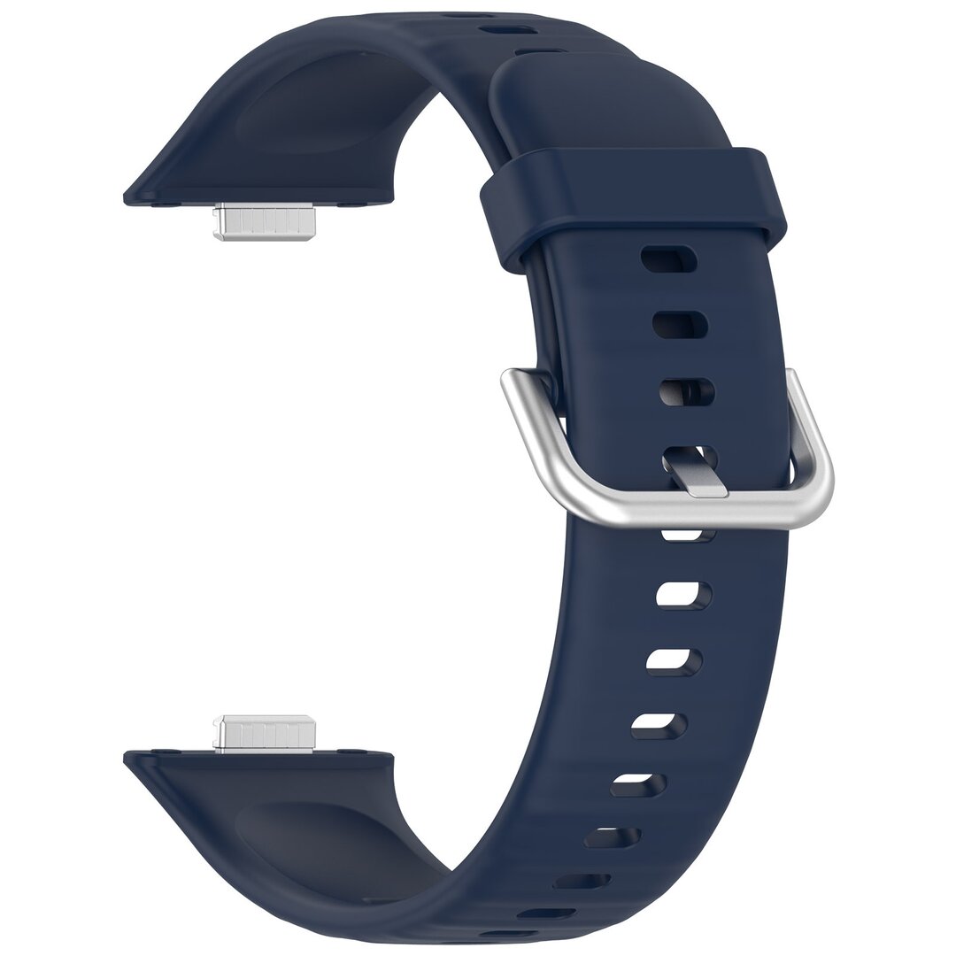 Silikonband mit Dornschlie&szlig;e - Dunkelblau - Huawei Watch Fit 3 / Fit 4