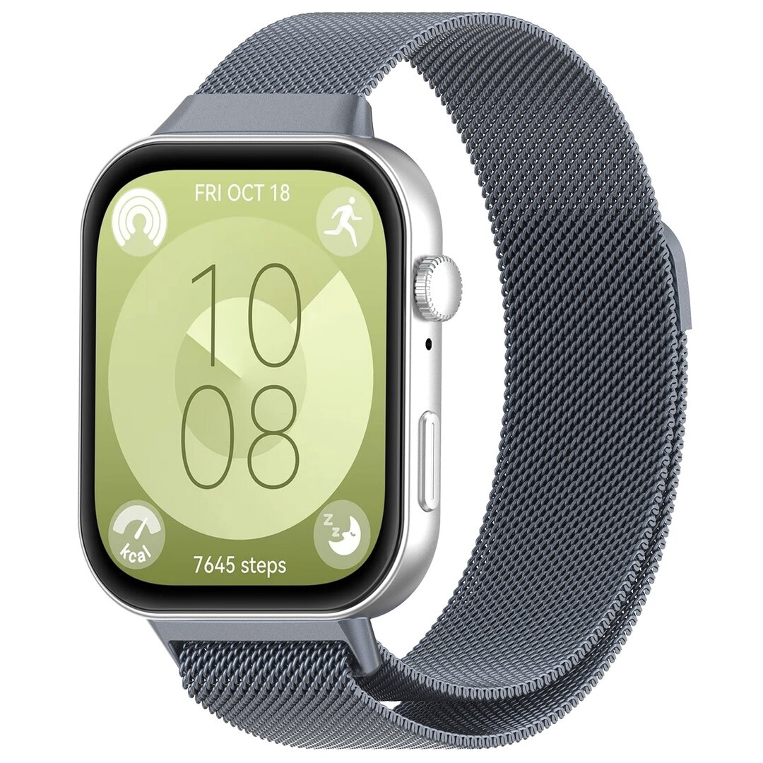 Milanaise Armband - Grau - Huawei Watch Fit 3 / Fit 4
