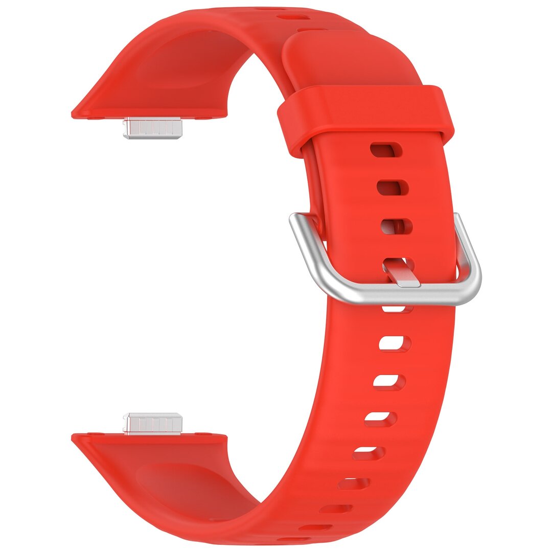Silikonband mit Dornschlie&szlig;e - Rot - Huawei Watch Fit 3 / Fit 4