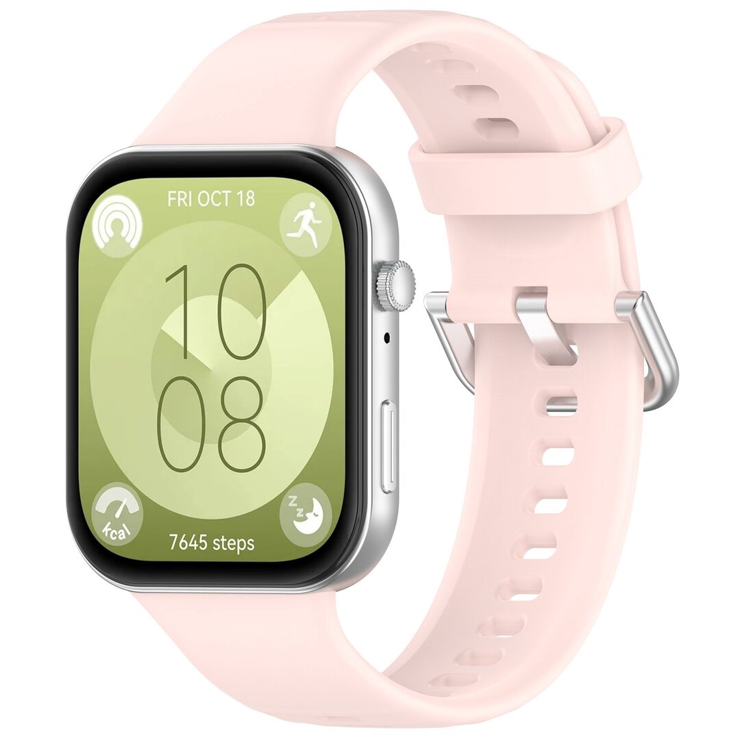 Silikonband mit Dornschlie&szlig;e - Hellrosa - Huawei Watch Fit 3 / Fit 4