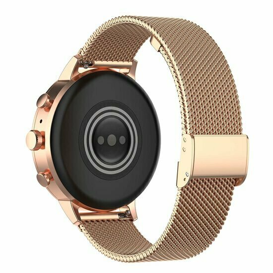 Garmin Forerunner 55 / 70 / 165 / 170 / 245 / 570 (42mm) / 645 - Milanaise-Armband mit Klemmverschluss - Champagnergold