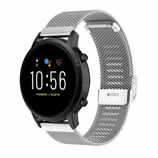 Garmin Forerunner 55 / 70 / 165 / 170 / 245 / 570 (42mm) / 645 - Milanaise-Armband mit Klemmverschluss - Silber