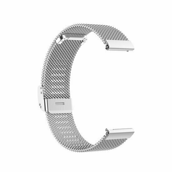Garmin Forerunner 55 / 70 / 165 / 170 / 245 / 570 (42mm) / 645 - Milanaise-Armband mit Klemmverschluss - Silber