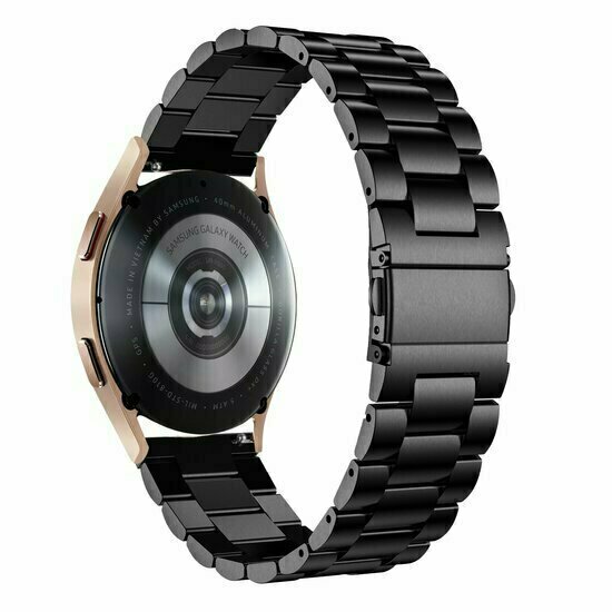 Edelstahl-Gliederarmband - Schwarz - Huawei Watch 5 - 42mm