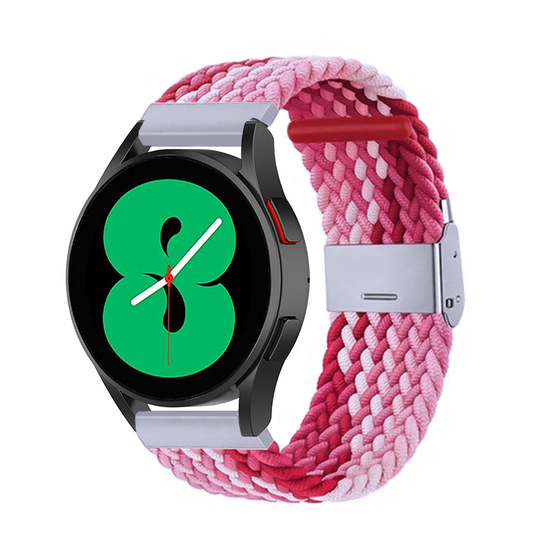 Huawei Watch 5 - 42mm - Geflochtenes Nylonarmband - Pink melange
