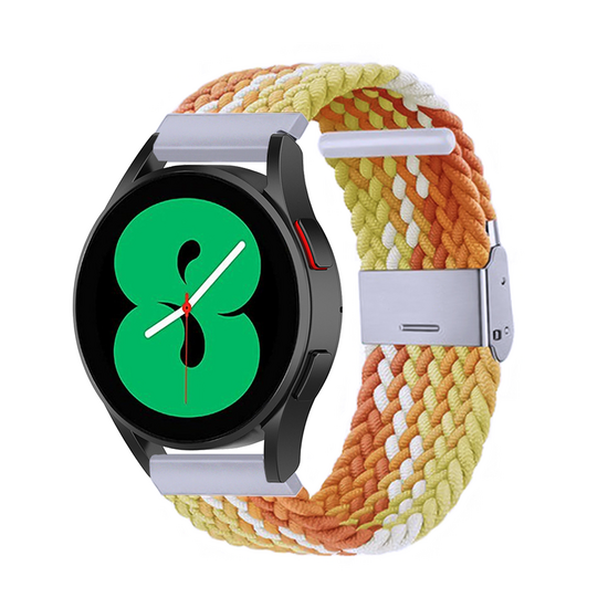 Huawei Watch 5 - 42mm - Geflochtenes Nylonarmband - Gelb/Orange