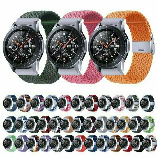 Huawei Watch 5 - 42mm - Geflochtenes Nylonarmband - Dunkellila