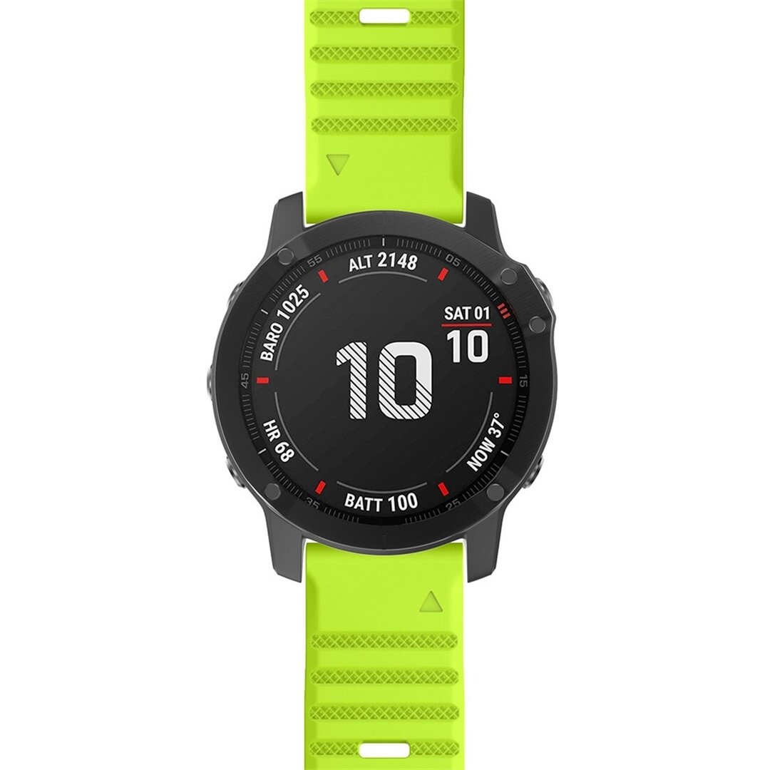 Silikonband - Gr&uuml;n - Garmin Fenix 7X / 6X / 5X
