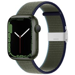 Nylonband mit Clipverschluss - Gr&uuml;n - Geeignet f&uuml;r Apple Watch 38mm / 40mm / 41mm / 42mm
