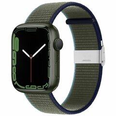 Nylonband mit Clipverschluss - Gr&uuml;n - Geeignet f&uuml;r Apple Watch 44mm / 45mm / 46mm / 49mm