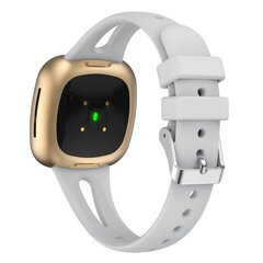 Fitbit Versa 3 &amp; 4 / Sense 1 &amp; 2 - Sportband Teardrop Design - Klein - Grau