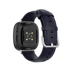 Fitbit Versa 3/4 &amp; Sense 1/2 Lederband - Dunkelblau