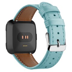 Fitbit Versa 1 / 2 &amp; Lite Lederband - Blau gr&uuml;n