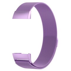 Fitbit Charge 3 &amp; 4 milanaise Armband - Gr&ouml;&szlig;e: Gro&szlig; - Hell lila