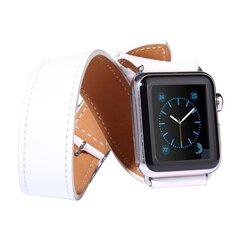 Kakapi Double Strap Armband - Wei&szlig; - Geeignet f&uuml;r Apple Watch 44mm / 45mm / 46mm / 49mm