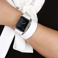 Kakapi Double Strap Armband - Wei&szlig; - Geeignet f&uuml;r Apple Watch 44mm / 45mm / 46mm / 49mm