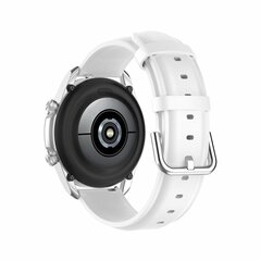 Klassisches Lederarmband - Wei&szlig; - Samsung Galaxy Watch 3 - 41mm