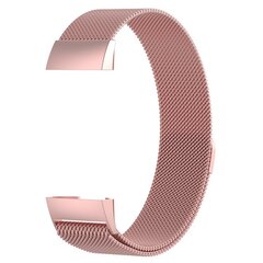 Fitbit Charge 3 &amp; 4 milanaise Armband - Gr&ouml;&szlig;e: Klein - Ros&eacute;gold