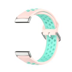 Fitbit Versa 3 &amp; 4 / Sense 1 &amp; 2 - Sport Edition - Gro&szlig; - Rosa + T&uuml;rkis