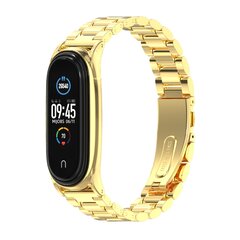 Metallgliederarmband f&uuml;r Xiaomi Mi Band 3/4/5/6/7 - Gold