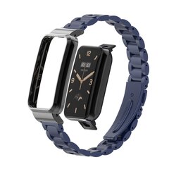Metallgliederband mit Geh&auml;use - Dunkelblau - Xiaomi Smart band 7 Pro