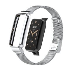 Milanaise Band mit Geh&auml;use - Silber - Xiaomi Smart band 7 Pro