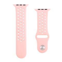 Holow Edition Sportarmband - Rosa - Geeignet f&uuml;r Apple Watch 44mm / 45mm / 46mm / 49mm