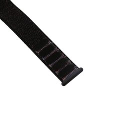 Sport Loop Armband - Schwarz / Orange - Geeignet f&uuml;r Apple Watch 38mm / 40mm / 41mm / 42mm