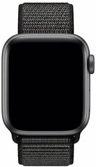 Sport Loop Armband - Schwarz - Geeignet f&uuml;r Apple Watch 38mm / 40mm / 41mm / 42mm