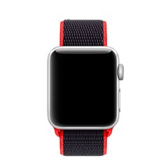 Sport Loop Armband - Magenta / Schwarz - Geeignet f&uuml;r Apple Watch 44mm / 45mm / 46mm / 49mm