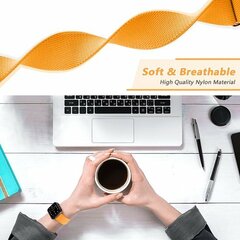 Solo Loop Nylonband - Grau - Geeignet f&uuml;r Apple Watch 38mm / 40mm / 41mm / 42mm