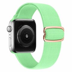 Solo Loop Nylonband - Hellgr&uuml;n - Geeignet f&uuml;r Apple Watch 38mm / 40mm / 41mm / 42mm
