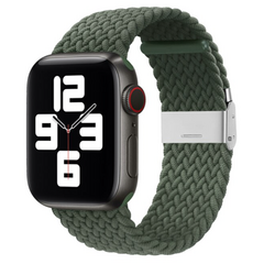 Geflochtenes Armband - Gr&uuml;n - Geeignet f&uuml;r Apple Watch 38mm / 40mm / 41mm / 42mm