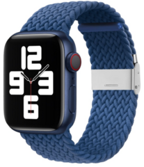 Geflochtenes Armband - Blau - Geeignet f&uuml;r Apple Watch 44mm / 45mm / 46mm / 49mm