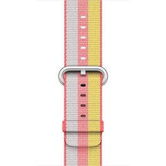 Nylonband - Rot / Gelb - Geeignet f&uuml;r Apple Watch 44mm / 45mm / 46mm / 49mm